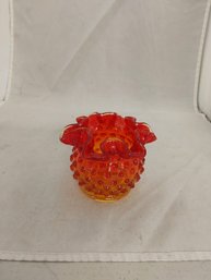 Colored Glass Vase/ Candle Holder