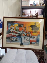 Framed Texaco Period Winner Artwork