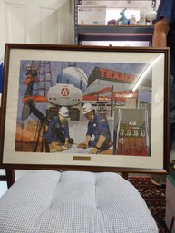 Framed Texaco Period Winner Artwork