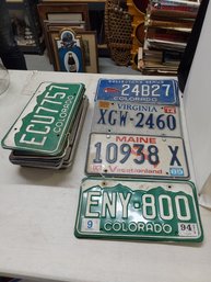 Lot Of 32 CT PA ME CO VA  State License Plates