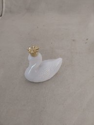 Swan Perfume Bottle By Avon