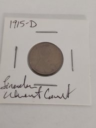 1915 D Wheat Cent