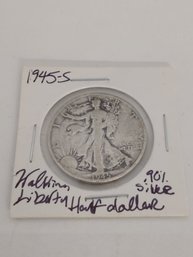 1945 S Walking Liberty Half Dollars