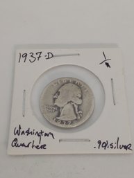 1937D Washington Quarter