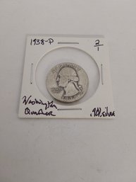 1938P Washington Quarter