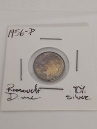 1956P Roosevelt Dime