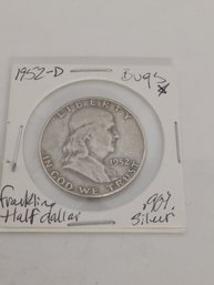 1952 D Franklin Half Dollar