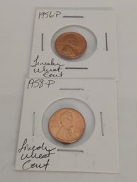 Lot Of  2 Lincoln Wheat Cent