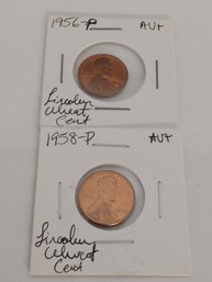 Lot Of  2 Lincoln Wheat Cent