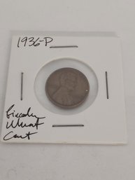 1936P Lincoln Wheat Cent