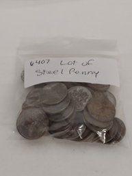 Lot Of 50 Steel Pennies