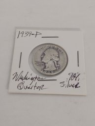 1939P Washington Quarter