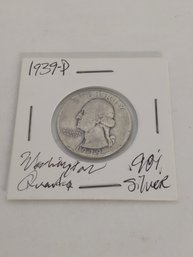 1939P Washington Quarter