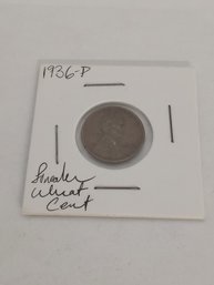 1936P Lincoln Wheat Cent