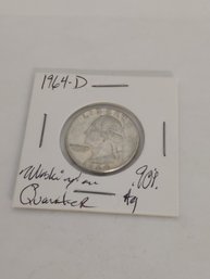 1964 D Washington Quarter