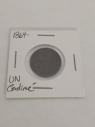 1864 UN Centime