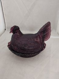 Purple Glass Nesting Dish