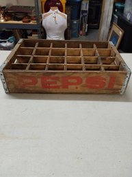 Wooden Pepsi Cola Bottle Tray