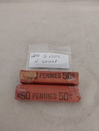 2 Rolls Wheat Pennies