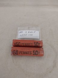 2 Rolls Wheat Pennies