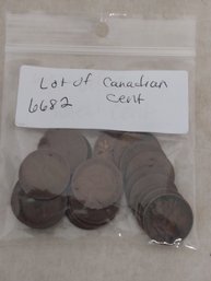 Lot Of Canadian Cent