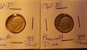 Lot Of 2 Roosevelt Dimes