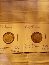 Lot Of 2 Roosevelt Dimes