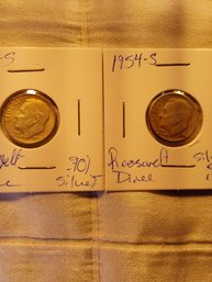 Lot Of 2 Roosevelt Dimes