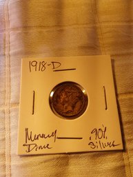 1918D Mercury Dime