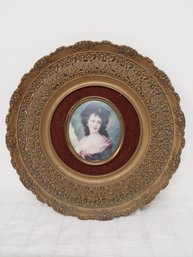 Round Pierce Carved Picture Frame