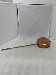 Small Brass/copper Bed Warmer