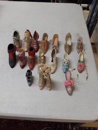 Lot Of 17 Decorative Shoes