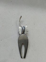 Sterling Silver Cat Pin