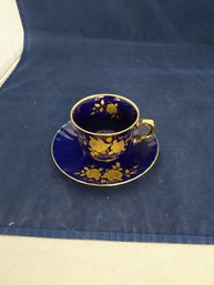 ECHT Kobalt 24kt Gold Cup & Saucer