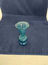 Small Blue Glass Vase