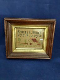 Antique Framed Needlepoint