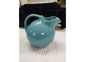 Vintage Blue Ceramic  Pitcher