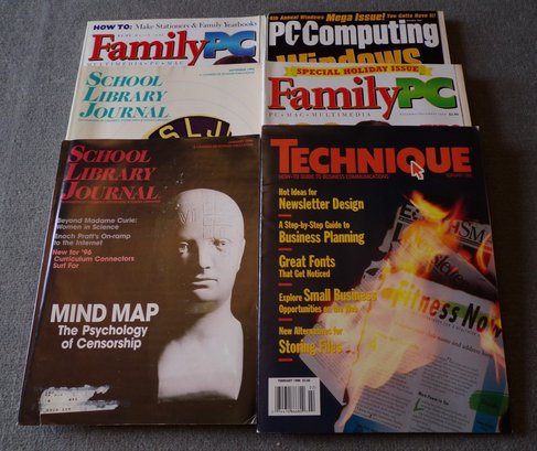 Six Vintage Magazines, 1994, 1995 & 1996