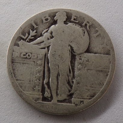 Pre 1925 No Date Standing Liberty Silver Quarter