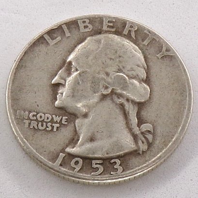 1953-D Washington Silver Quarter Dollar