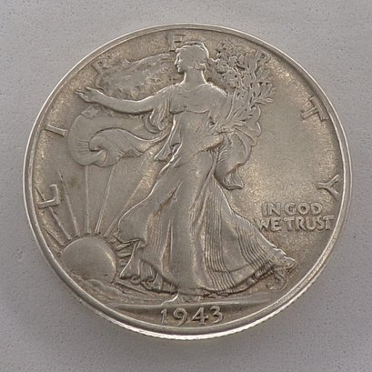 1943 Walking Liberty Silver Half Dollar (AU58)