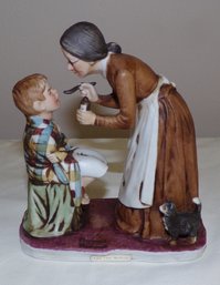 1975 Dave Grossman Designs Porcelain Statue 'The Saturday Evening Post-Take Your Medicine'