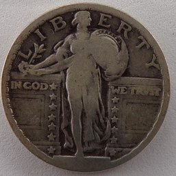 No Date Silver Standing Liberty Quarter