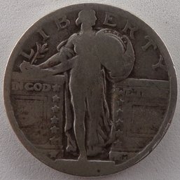 No Date Silver Standing Liberty Quarter