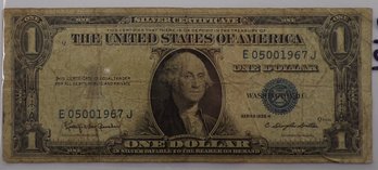 1935-H $1 (One Dollar Blue Seal) Silver Certificate