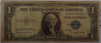 1935-H $1 (One Dollar Blue Seal) Silver Certificate