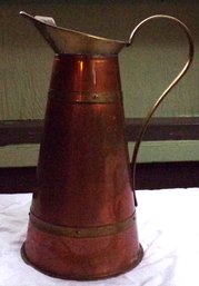 13 Inch Copper Pitcher