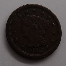 1852 Braided Hair Large Cent (Details)