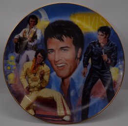 Elvis 50th Anniversary Of Birth Collectors Plate By W. Jacobson #3255 'The Once And Forever King'