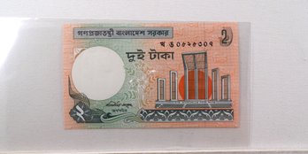 Bangladesh 2 Taka Crisp Uncirculated